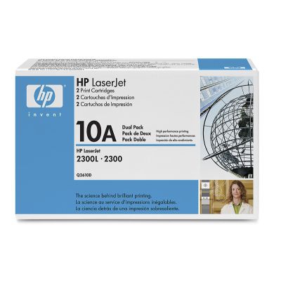 HP LaserJet Q2610A Dual Pack Black Print Cartridge Genuine HP Toner