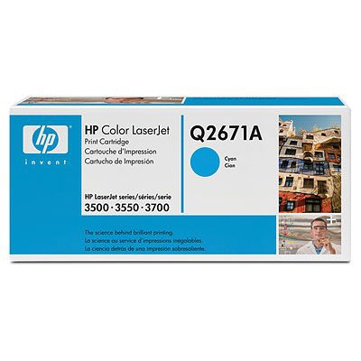 HP Color LaserJet Q2671A Cyan Print Cartridge Genuine HP Toner