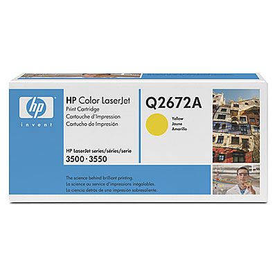HP Color LaserJet Q2672A Yellow Print Cartridge Genuine HP Toner