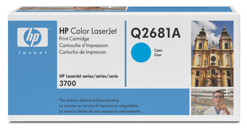 HP Color LaserJet Q2681A Cyan Print Cartridge Genuine HP Toner
