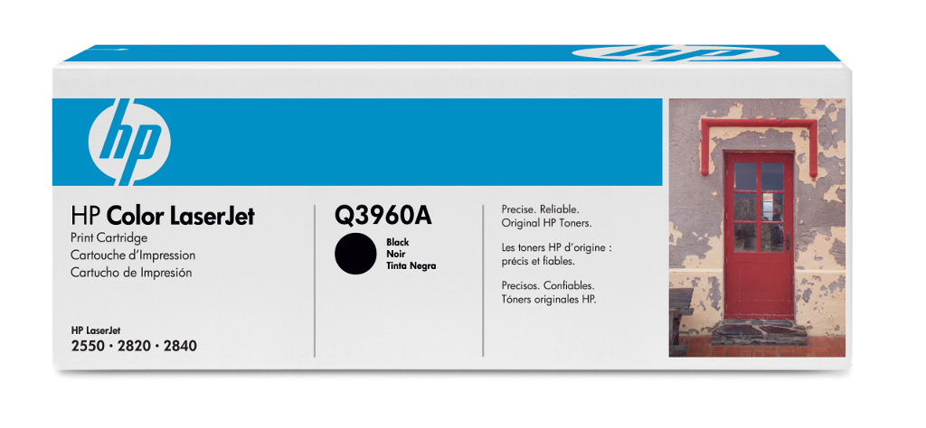 HP Color LaserJet Q3960A Black Print Cartridge Genuine HP Toner