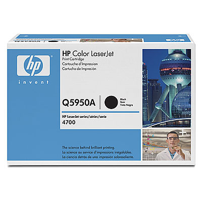 HP Genuine Q5950A (643A) OEM High Capacity Black Toner Cartridge, 11000 Page Yield