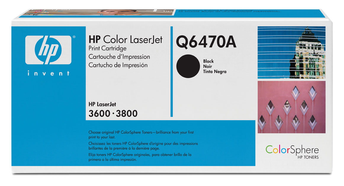 HP Color LaserJet Q6470A Black Print Cartridge Genuine HP Toner