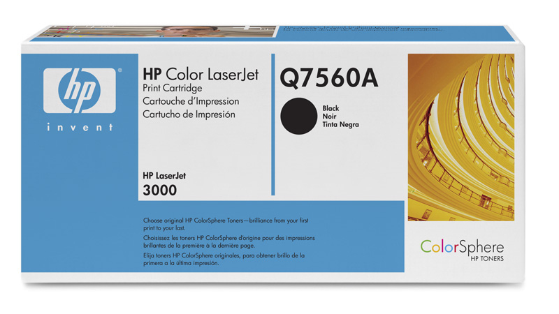 HP Color LaserJet Q7560A Black Print Cartridge Genuine HP Toner