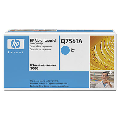 HP Color LaserJet Q7561A Cyan Print Cartridge Genuine HP Toner