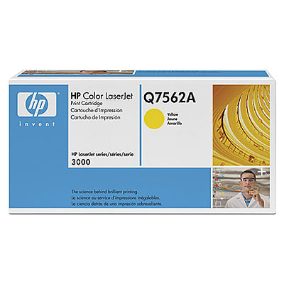 HP Color LaserJet Q7562A Yellow Print Cartridge Genuine HP Toner