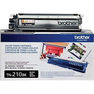 Brother Genuine TN210BK OEM High Capacity Black Toner Cartridge, 2200 Page Yield