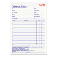 Purchase order book.