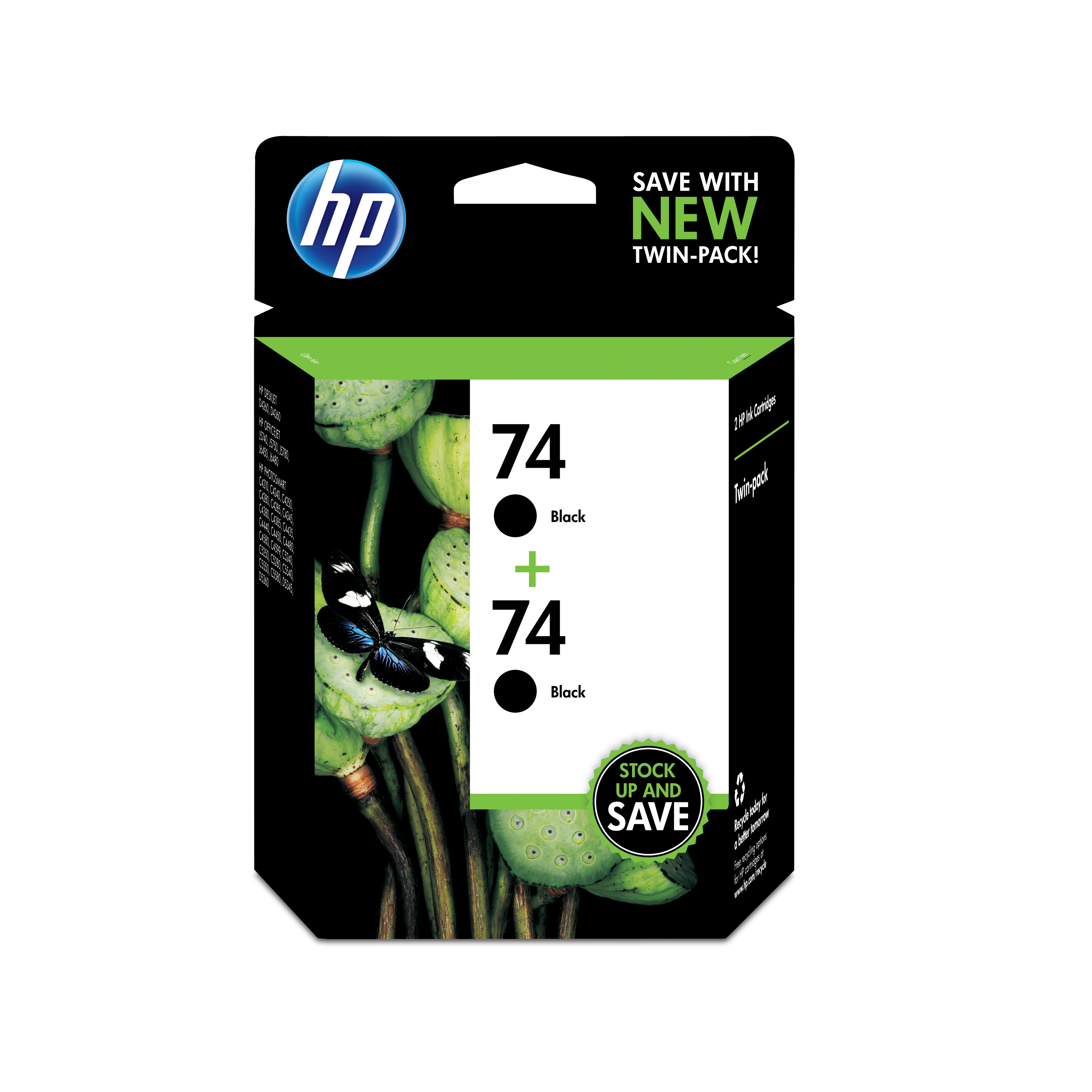 HP 74 2-pack Black