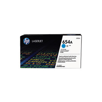 HP 654A Cyan Original LaserJet Toner Cartridge