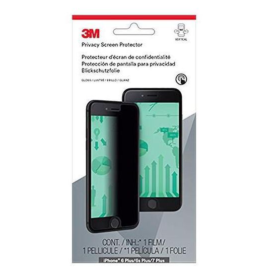 3M™ Privacy Screen Protector for iPhone 6 Plus/6S Plus/7 Plus/8 Plus, Portrait