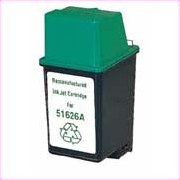 Black Inkjet Cartridge compatible with the HP (HP26) 51626A