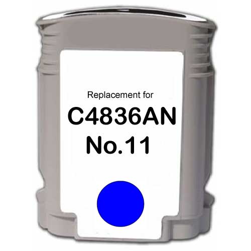 Cyan Inkjet Cartridge compatible with the HP (HP11) C4836AN
