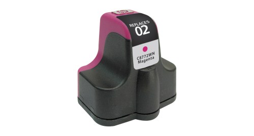 Magenta Inkjet Cartridge compatible with the HP (HP02) C8772WN