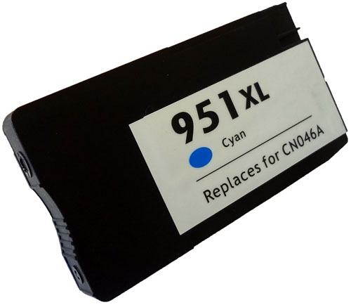 Cyan Inkjet Cartridge compatible with the HP (HP951XL) CN046AN
