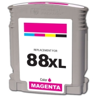 High Capacity Magenta Inkjet Cartridge compatible with the HP (HP88) C9392AN