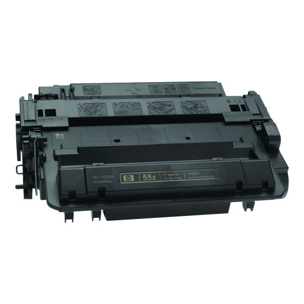 High Capacity Black Toner Cartridge compatible with the HP CE255X (MICR)