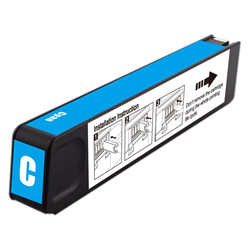 Cyan Inkjet Cartridge compatible with the HP CN626AM, 971XL 