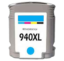 Remanufactured Cyan Inkjet Cartridge compatible with the HP (HP940XL) C4907AN (1400 page yield)
