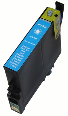 Remanufactured Cyan Inkjet Cartridge compatible with the Epson T060220