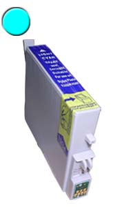 Remanufactured Light Cyan Inkjet Cartridge compatible with the Epson T048520