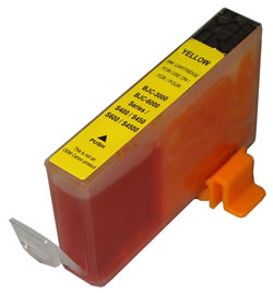 Yellow Inkjet Cartridge compatible with the Canon BCI6Y 4708A003