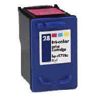 Remanufactured Tri-Color Inkjet Cartridge compatible with the HP (HP 28) C8728AN