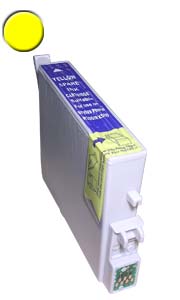 Remanufactured Yellow Inkjet Cartridge compatible with the Epson T048420