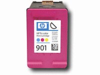 Remanufactured Tri-Color Inkjet Cartridge compatible with the HP (HP901) CC656AN