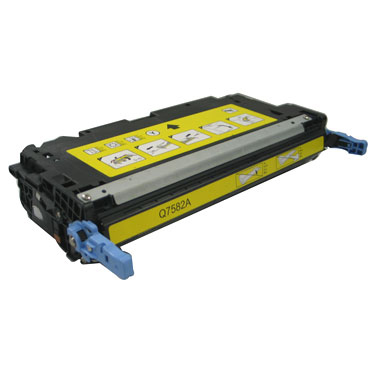 Remanufactured Yellow Toner Cartridge compatible with the HP Q7582A