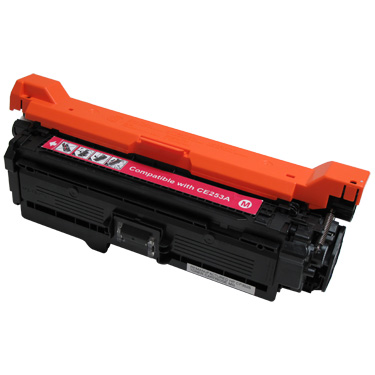 Remanufactured Magenta Toner Cartridge compatible with the HP CE253A