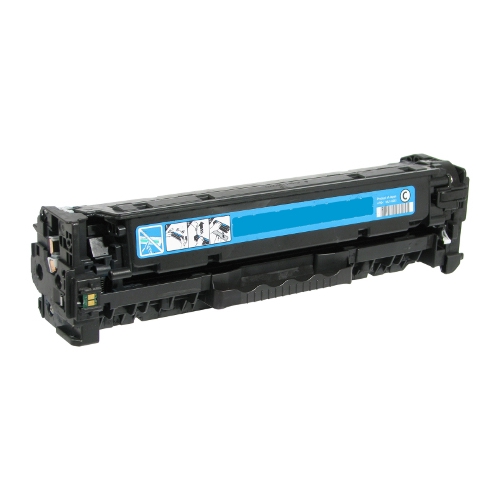 Remanufactured Cyan Toner Cartridge compatible with the HP CC531A