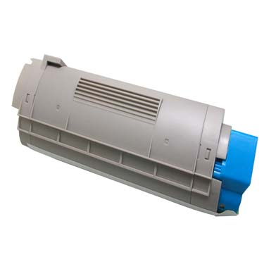Cyan Toner Cartridge compatible with the Okidata 43865719