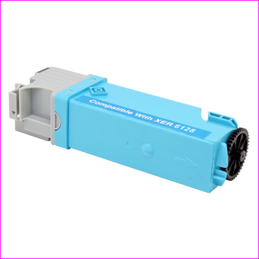 Cyan Toner Cartridge compatible with the Xerox 106R01452