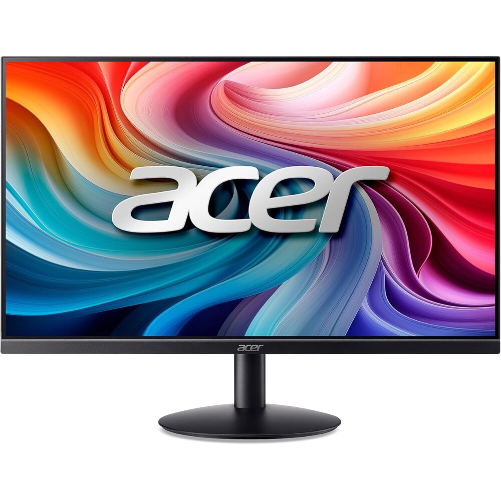 Acer 23.8" Professional Home Office Monitor | Full HD (1920 x 1080) | Ultra-Thin | Zero-Frame | Up to 100Hz Refresh | 4ms (G to G) | Tilt | HDMI & VGA Ports | SB242Y H1bi