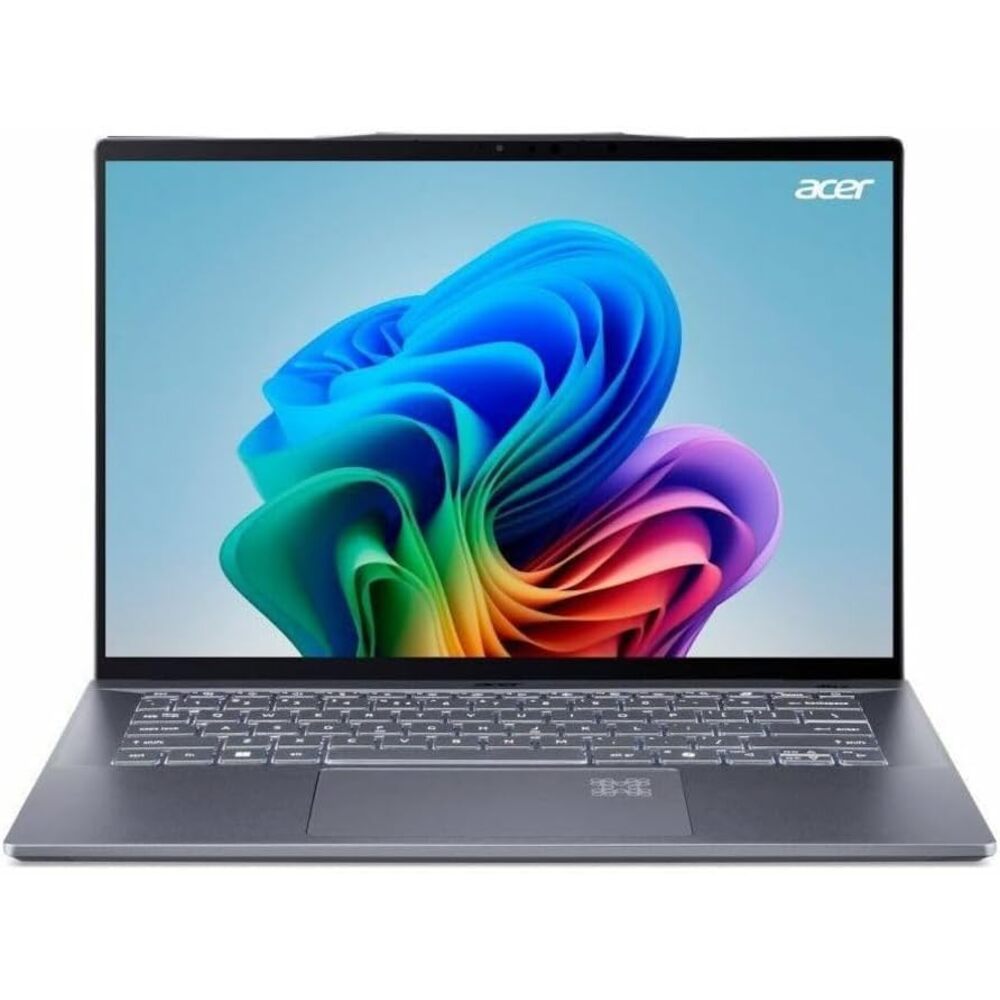 Acer Swift 14 AI SF14-11T SF14-11T-X53K 14.5" Touchscreen Copilot+ PC Notebook - WQXGA - 120 Hz - Qualcomm Snapdragon X Elite X1E-78-100 - 16 GB - 1 TB SSD - English Keyboard - Iron