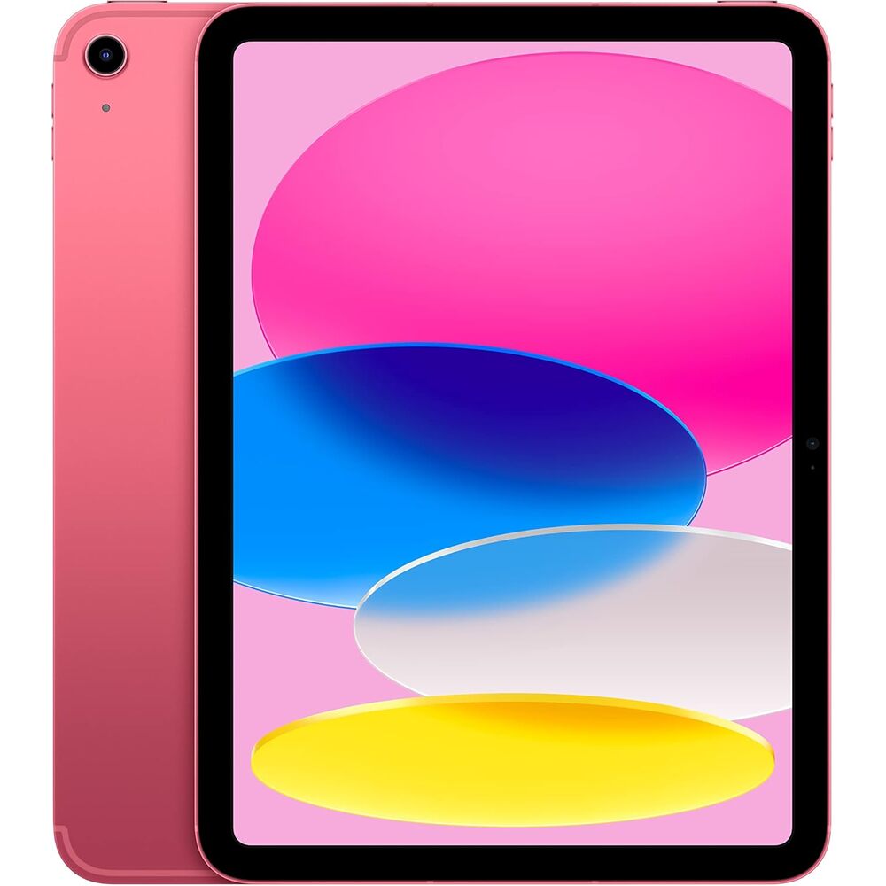 Apple Remanufactured 2022 iPad (10.9-inch, Wi-Fi + Cellular, 256GB) - Pink (Renewed)