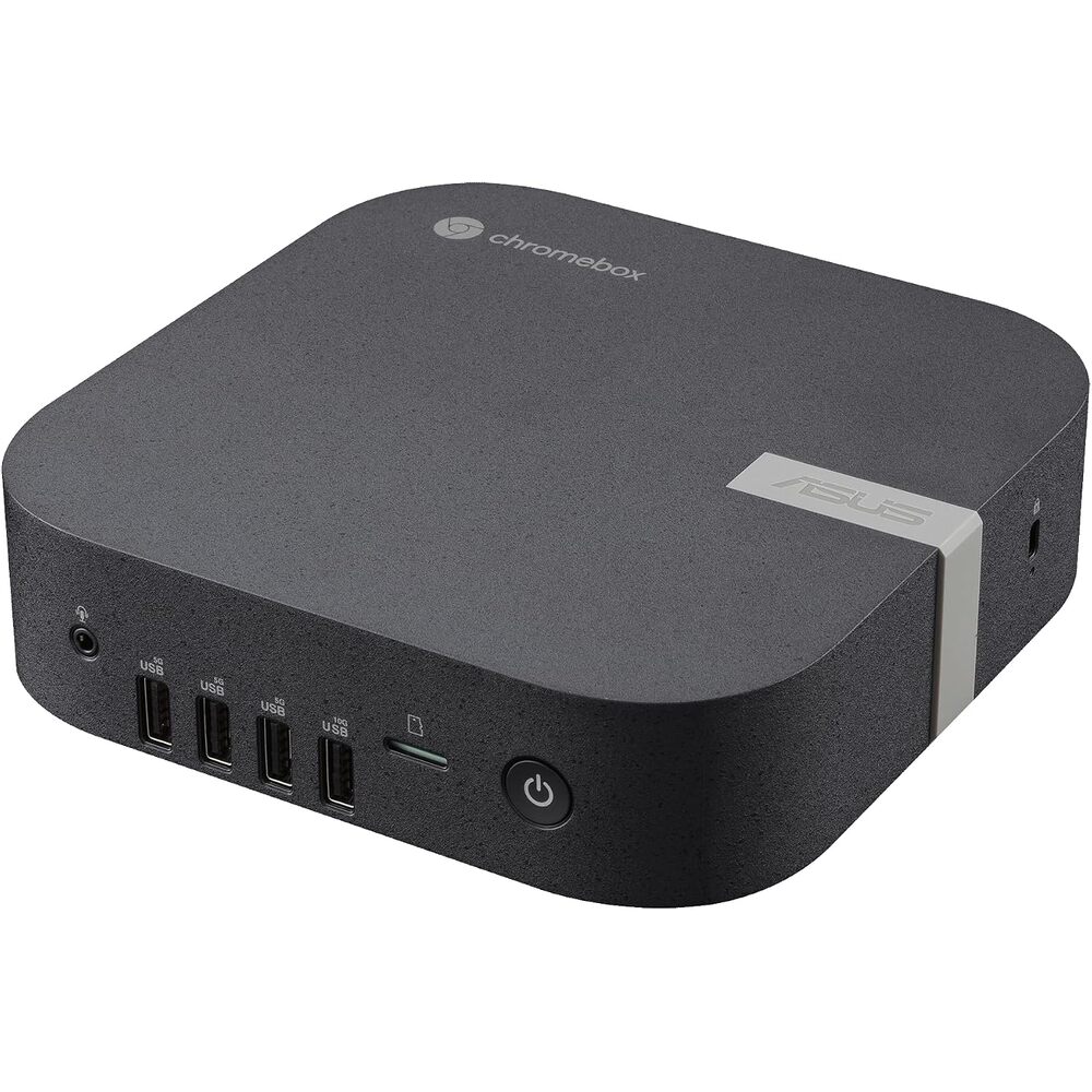 ASUS Chromebox 5a with Intel� Celeron� 7305 Processor, 4GB DDR4 RAM, 128GB M.2 PCIe G4x4 NVMe SSD, Quad-Display, Wi-Fi 6E & Bluetooth, Gb LAN, USB-C, Chrome OS, VESA Mount