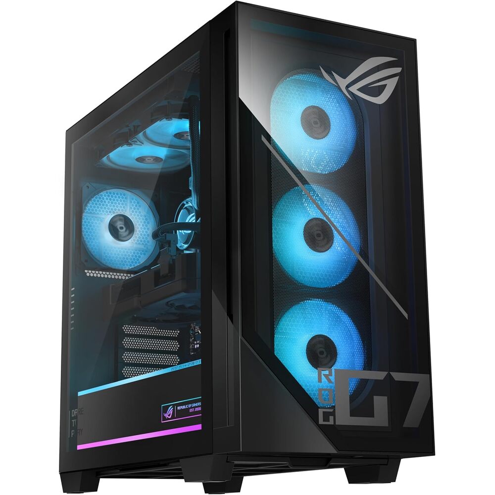 ASUS ROG G700 (2025) Gaming Desktop PC, Intel� Core� Ultra 7 265F Processor, NVIDIA� GeForce RTX� 5070, 1TB M.2 NVMe� PCIe� 4 SSD, 16GB DDR5 RAM, Windows 11 Home, G700TF-DS774