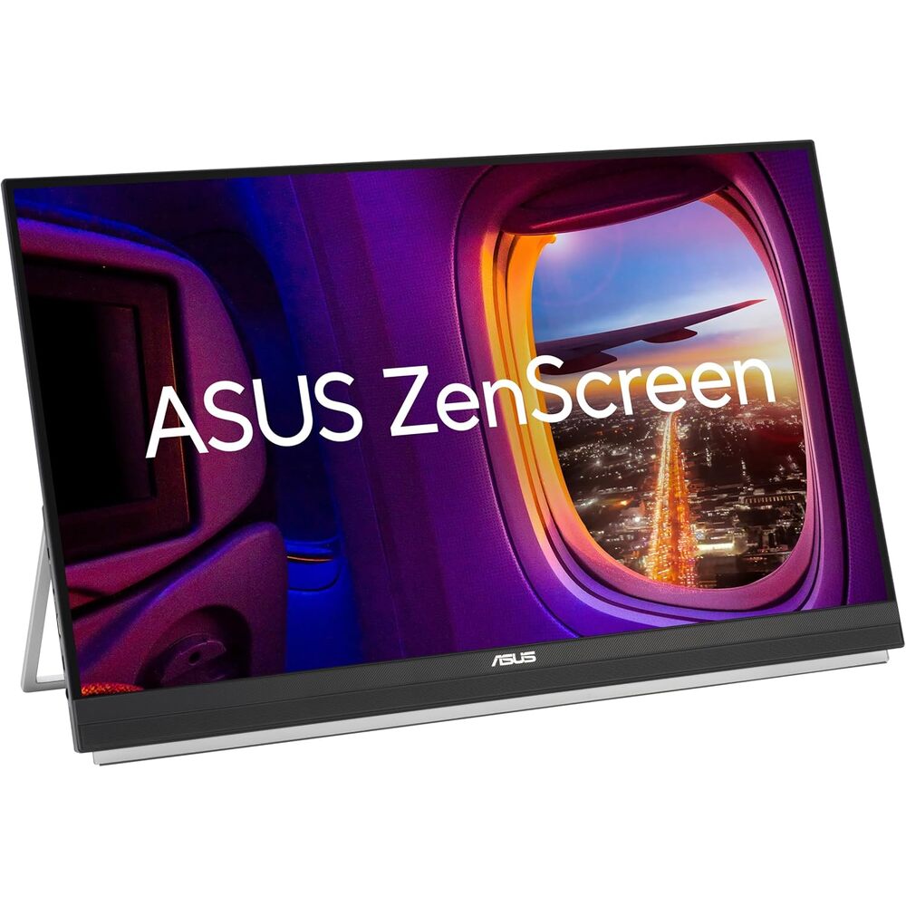 ASUS ZenScreen 27� 1440P Transportable Monitor (MB27ACF) - QHD (2560 x 1440), IPS, 100Hz, USB-C PD 70W, Speakers, Carrying Handle, Kickstand, C-clamp, Sub-woofer, 2.1 Channel Audio, 3 yr Warranty
