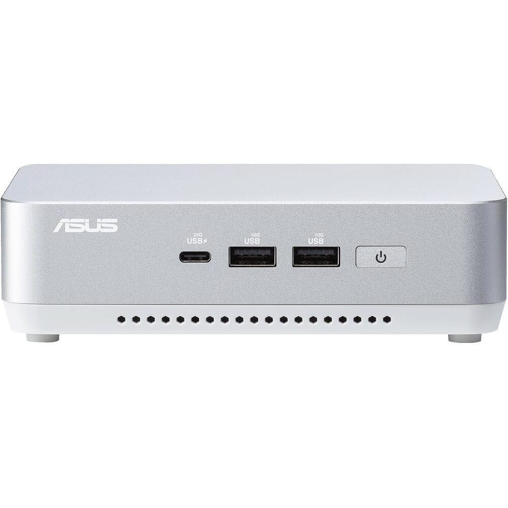 ASUS NUC 14 Pro+ Barebone with Intel 14thGen Core Ultra 7 155H (NPU Support), up to 96GB DDR5 RAM, Dual Storage, Thunderbolt 4, Wi-Fi 6E & Bluetooth 5.3, Silver Aluminum Chassis with VESA Mount