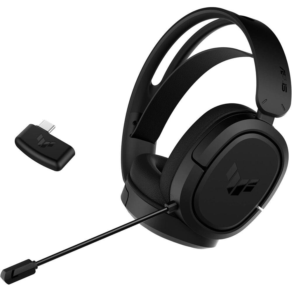 ASUS TUF Gaming H1 Wireless Gaming Headset with Mic � 2.4GHz via USBC, Virtual 7.1 Surround Sound, Deep Bass, Discord/TeamSpeak-Certified Mic, Lightweight, for PC, Mac, PS5, PS4, Switch, Mobile
