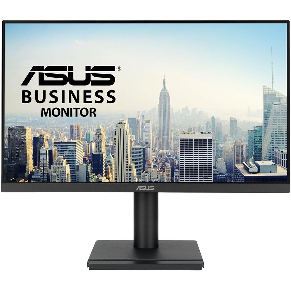 ASUS 24� 1080P Business Monitor (VA249QGS) - IPS, Full HD, Frameless, 120Hz, Adaptive-Sync, 1ms, HDMI, DisplayPort, VGA, Eye Care, Low Blue Light, Ergonomic, VESA Wall Mountable, 3 yr Warranty