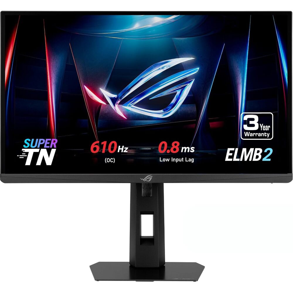 ASUS ROG Strix Ace 24� 1080P Esports Gaming Monitor (XG248QSG) - Full HD, Super TN Panel, 610Hz, 0.1ms, VRR, Low Input Lag, DisplayHDR400, Tripod Socket, HDMI 2.1, 3 yr Warranty