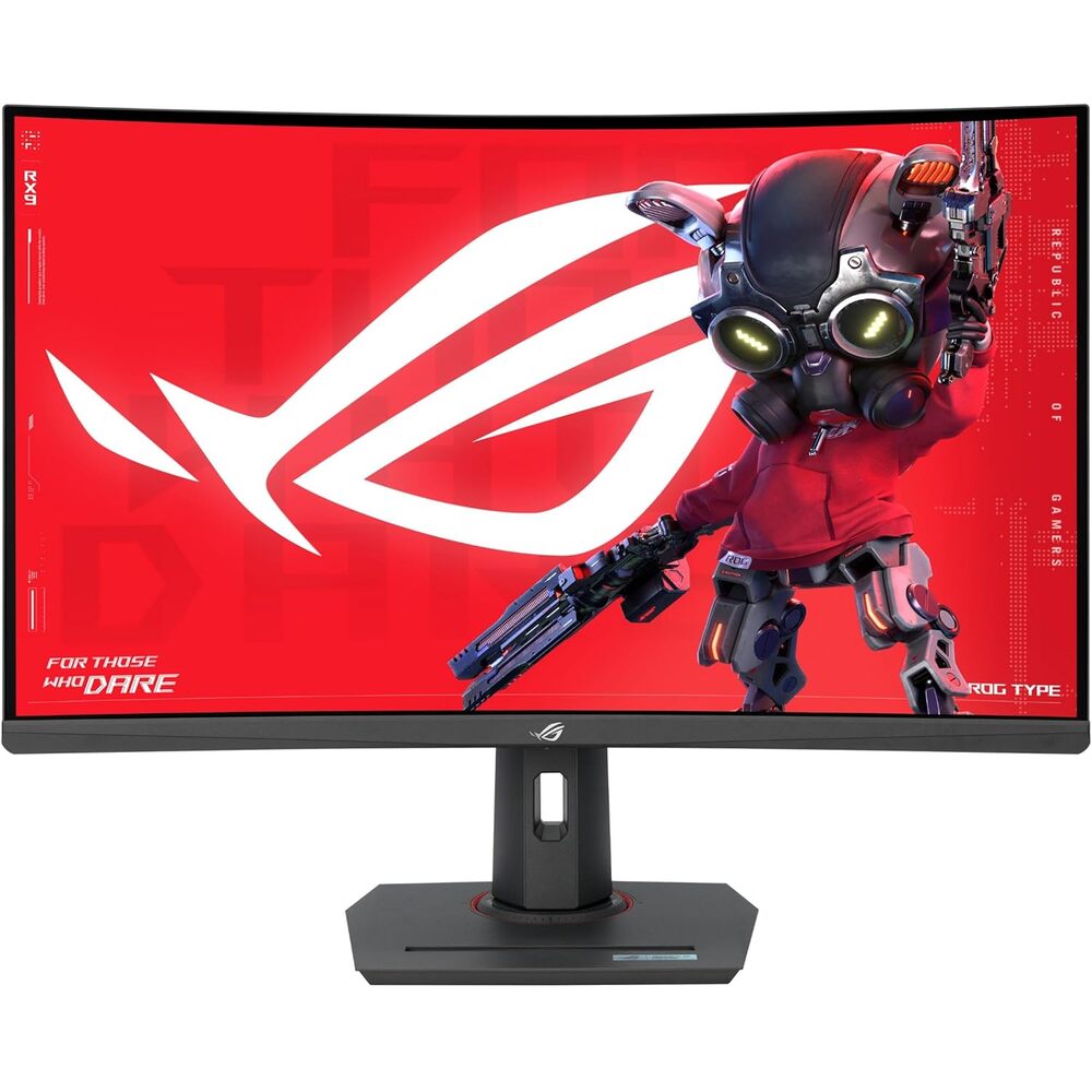 ASUS ROG Strix 32� 1440P USB-C Curved HDR400 Gaming Monitor (XG32WCMS) - QHD (2560x1440), 280Hz, 1ms, Fast VA, Extreme Low Motion Blur Sync, DisplayWidget, Tripod Socket, AI Gaming, 3 yr Warranty