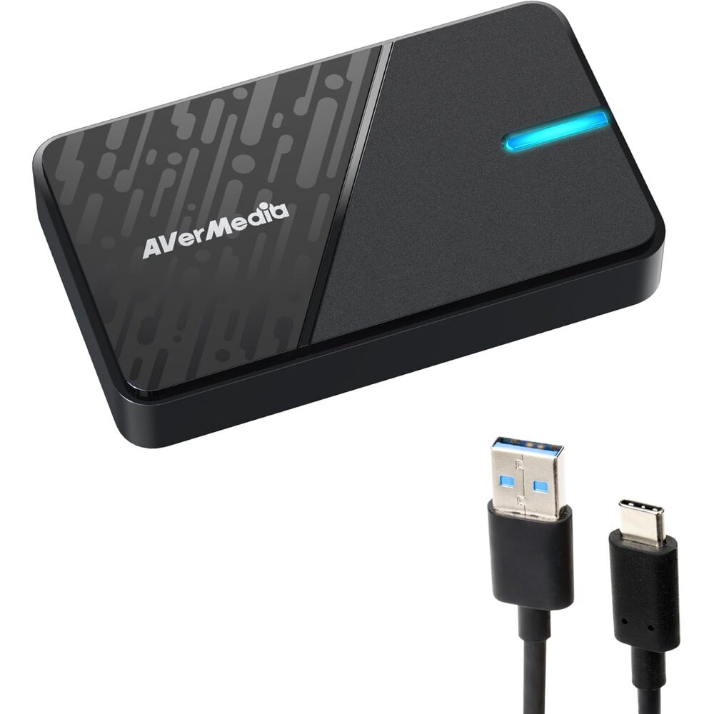 AVerMedia Capture Card for Streaming, 4K60 HDR Passthrough?, 1080p60 Video Recording, Ultra-Low Latency Game Streaming for Switch 2, Xbox, PS5, PC on Twitch, OBS, Win11, Mac - StreamLine MINI+ GC311G2