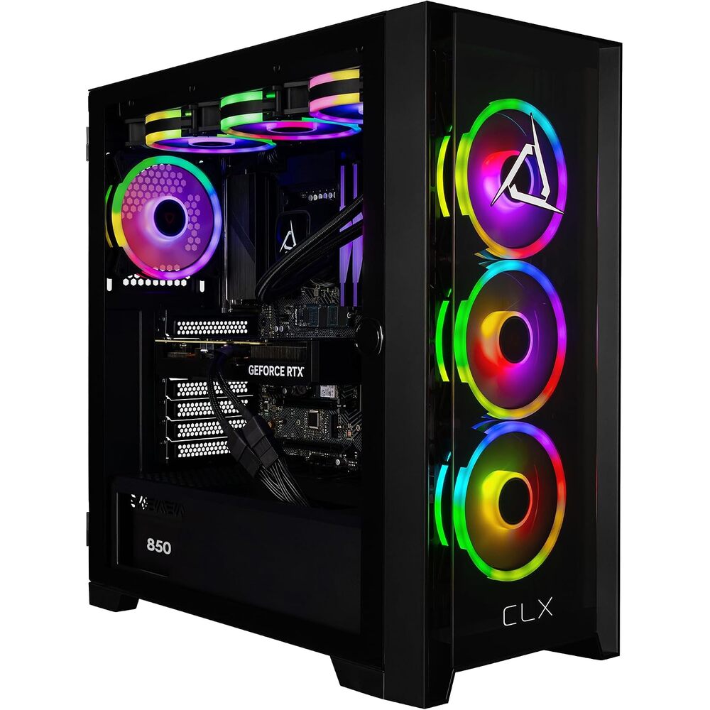CLX Set Gaming PC - Intel Core i9 14900KF 3.2GHz, GeForce RTX 5080, 2TB NVMe M.2 SSD, 32GB DDR5 RGB Memory, 360mm AIO, WiFi, Windows 11 Home, Black
