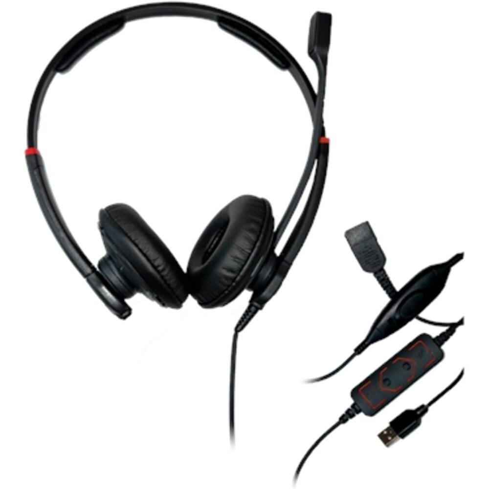 DataLocker Data Locker AT1000HS-PTT-QD-G Taa Compliant Push-to-talk Usb Headset With Quick Disconnect