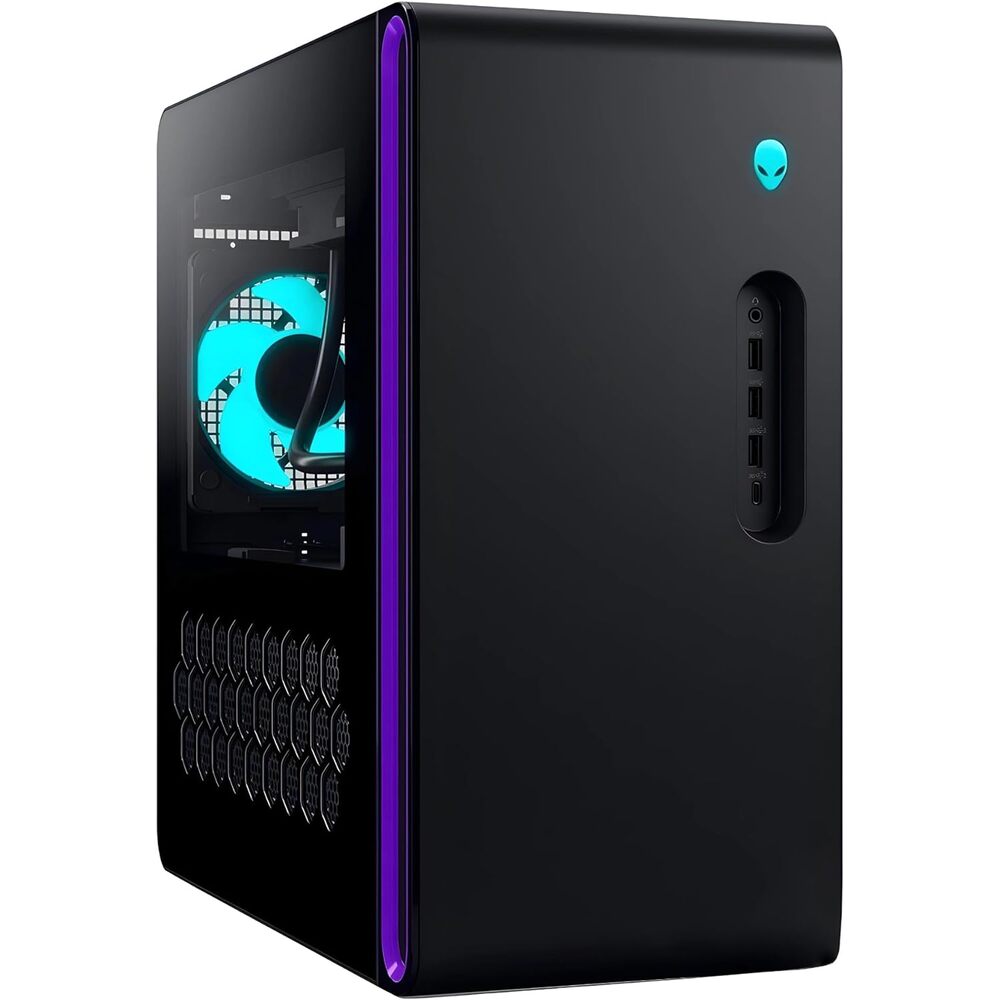Alienware Aurora R16 Gaming Desktop PC - Intel Core i7-14700K 20-Core up to 5.60 GHz, 16GB RAM, 2TB NVMe SSD + 14TB HDD, GeForce RTX 4060Ti 8GB GDDR6, Windows 11 Home, Liquid Cooling, Basalt Black