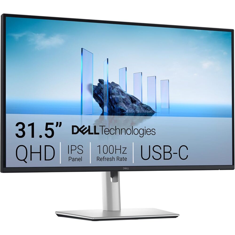 Dell Pro 32 Plus QHD USB-C Hub Monitor P3225DE - 31.5-inch QHD (2560x1440) 100Hz 8ms Display, USB-C/HDMI/DisplayPort Connectivity, Height/Swivel/Pivot/Tilt Adjustment, 4 Star T�V Eye Comfort - Black